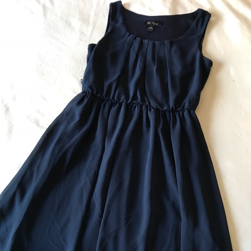 BCX short Navy Layered Dress - XS
